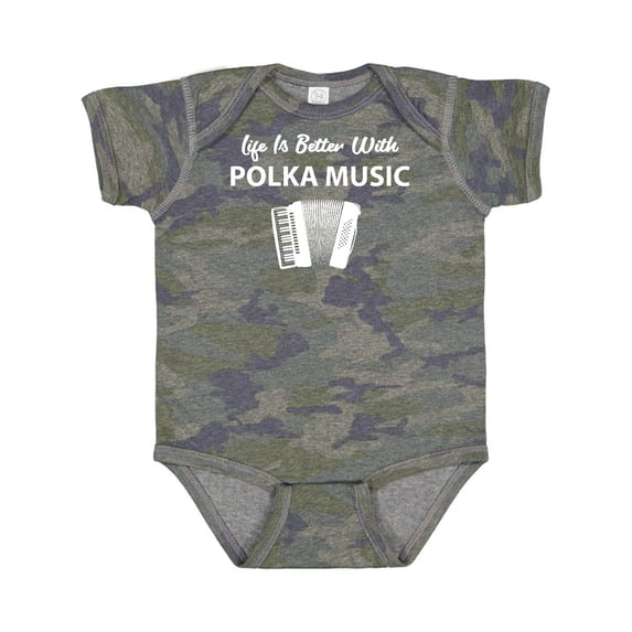 Inktastic Life's Better Polka Music Boys or Girls Baby Bodysuit