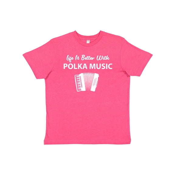 Inktastic Life's Better Polka Music Youth T-Shirt