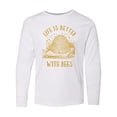 thumbnail image 1 of Inktastic Life's Better With Bees Long Sleeve Youth T-Shirt, 1 of 5