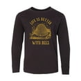 thumbnail image 1 of Inktastic Life's Better With Bees Long Sleeve Youth T-Shirt, 1 of 5
