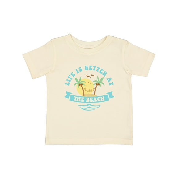 Inktastic Life's Better at the Beach Girls Baby T-Shirt