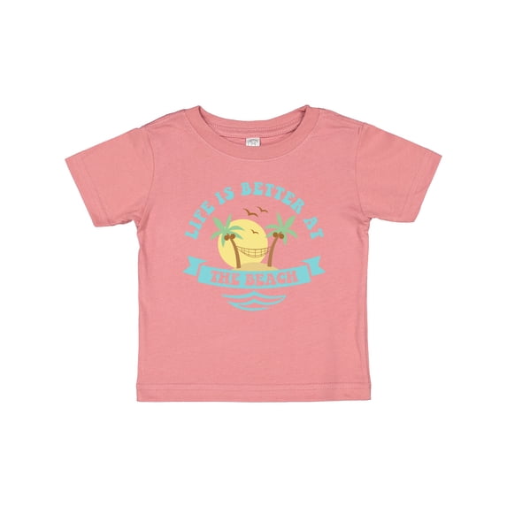 Inktastic Life's Better at the Beach Girls Baby T-Shirt