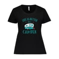 thumbnail image 1 of Inktastic Life's Better in a Camper Women's Plus Size T-Shirt, 1 of 5