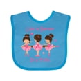 thumbnail image 1 of Inktastic Life's Better in a Tutu KS Girls Baby Bib, 1 of 4