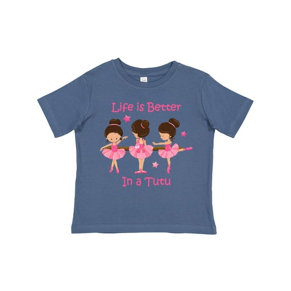 Inktastic Life's Better in a Tutu Ks Girls Toddler T-Shirt