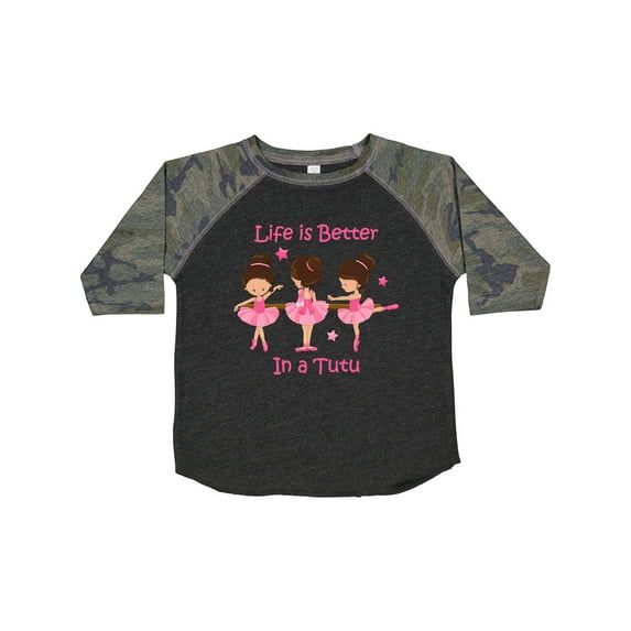 Inktastic Life's Better in a Tutu Ks Girls Toddler T-Shirt