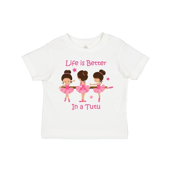 Inktastic Life's Better in a Tutu Ks Girls Toddler T-Shirt