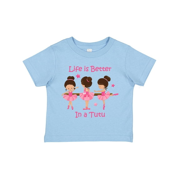 Inktastic Life's Better in a Tutu Ks Girls Toddler T-Shirt