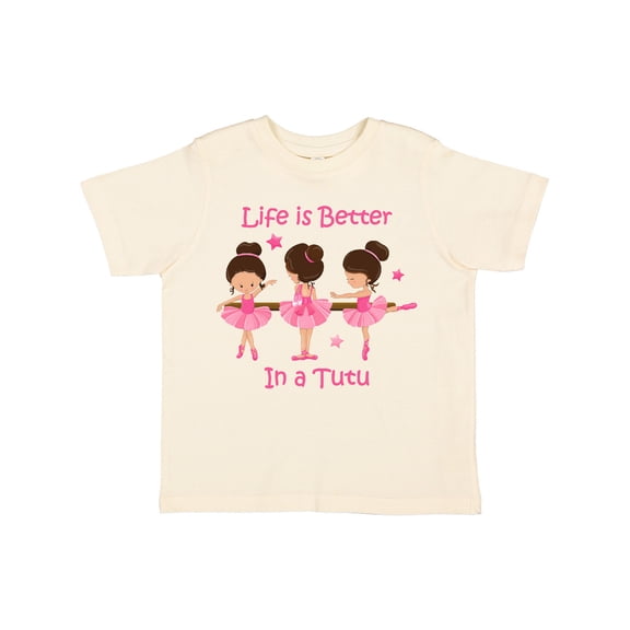 Inktastic Life's Better in a Tutu Ks Girls Toddler T-Shirt
