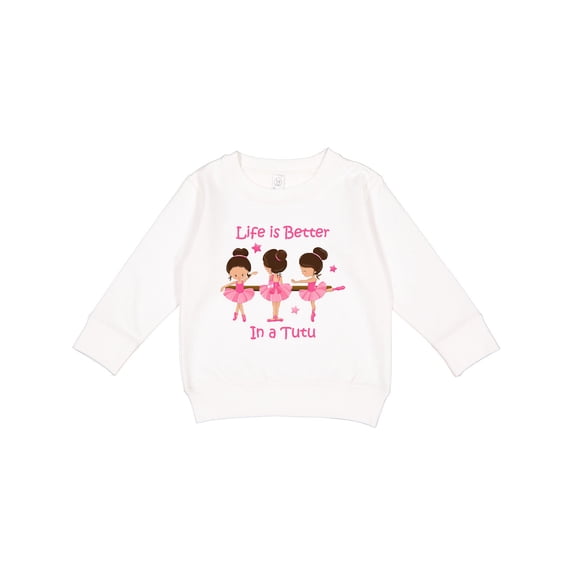 Inktastic Life's Better in a Tutu Ks Toddler Sweatshirt
