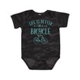 thumbnail image 1 of Inktastic Life's Better on a Bicycle Girls Baby Bodysuit, 1 of 5