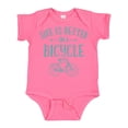 thumbnail image 1 of Inktastic Life's Better on a Bicycle Girls Baby Bodysuit, 1 of 5