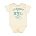 thumbnail image 1 of Inktastic Life's Better on a Bicycle Girls Baby Bodysuit, 1 of 5