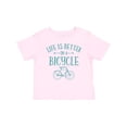 thumbnail image 1 of Inktastic Life's Better on a Bicycle Girls Baby T-Shirt, 1 of 5