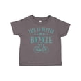 thumbnail image 1 of Inktastic Life's Better on a Bicycle Girls Toddler T-Shirt, 1 of 5