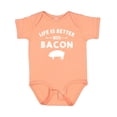 thumbnail image 1 of Inktastic Life's Better with Bacon Boys or Girls Baby Bodysuit, 1 of 5