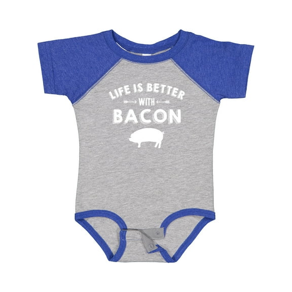 Inktastic Life's Better with Bacon Boys or Girls Baby Bodysuit