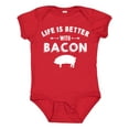 thumbnail image 1 of Inktastic Life's Better with Bacon Boys or Girls Baby Bodysuit, 1 of 5