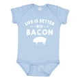 thumbnail image 1 of Inktastic Life's Better with Bacon Boys or Girls Baby Bodysuit, 1 of 5