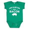 thumbnail image 1 of Inktastic Life's Better with Bacon Boys or Girls Baby Bodysuit, 1 of 5