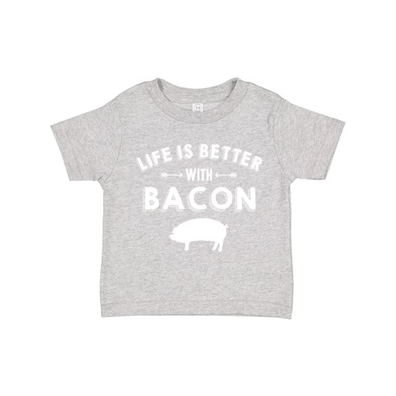 Inktastic Life's Better with Bacon Boys or Girls Toddler T-Shirt