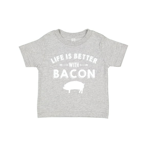 Inktastic Life's Better with Bacon Boys or Girls Toddler T-Shirt