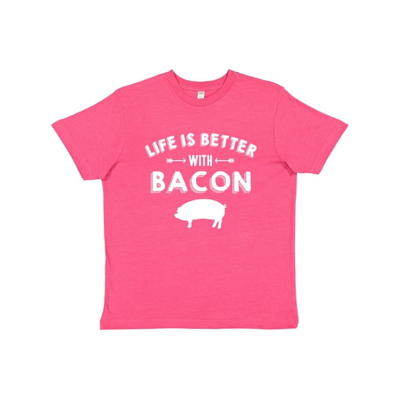 Inktastic Life's Better with Bacon Youth T-Shirt
