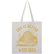 Inktastic Life's Better with Bees Tote Bag