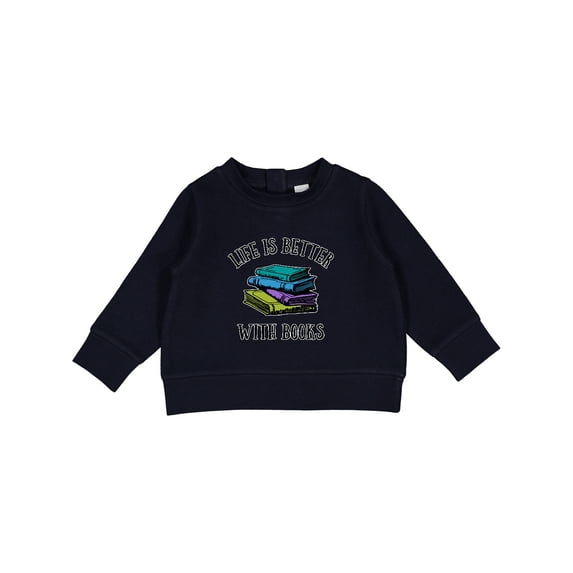Inktastic Life's Better with Books Baby Sweatshirt
