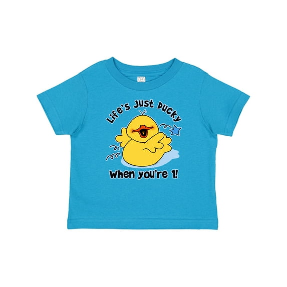 Inktastic Life's Ducky 1st Birthday Boys or Girls Baby T-Shirt