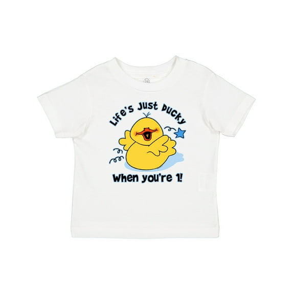 Inktastic Life's Ducky 1st Birthday Boys or Girls Baby T-Shirt