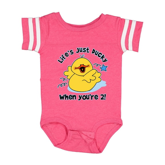 Inktastic Life's Ducky 2nd Birthday Boys or Girls Baby Bodysuit