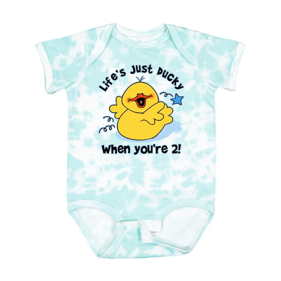 Inktastic Life's Ducky 2nd Birthday Boys or Girls Baby Bodysuit