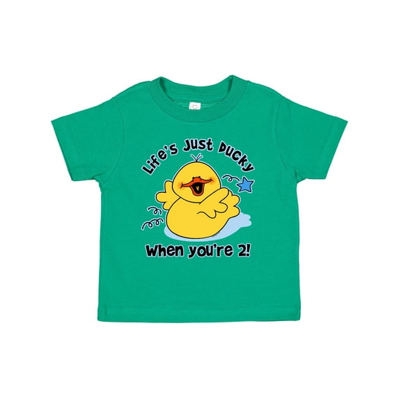 Inktastic Life's Ducky 2nd Birthday Boys or Girls Toddler T-Shirt