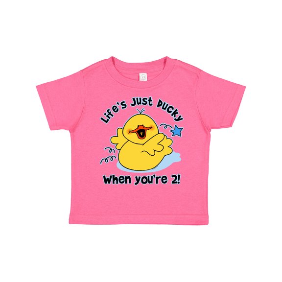 Inktastic Life's Ducky 2nd Birthday Boys or Girls Toddler T-Shirt