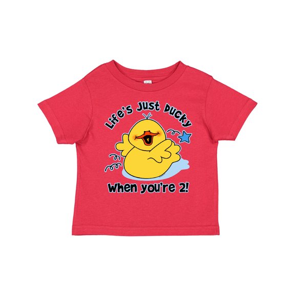 Inktastic Life's Ducky 2nd Birthday Boys or Girls Toddler T-Shirt