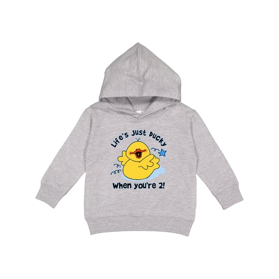 Inktastic Life's Ducky 2nd Birthday Toddler Hoodie