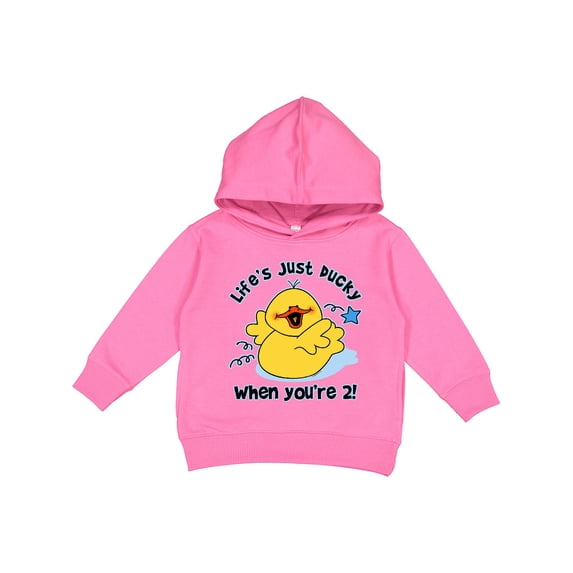 Inktastic Life's Ducky 2nd Birthday Toddler Hoodie