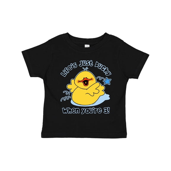 Inktastic Life's Ducky 3rd Birthday Boys or Girls Toddler T-Shirt