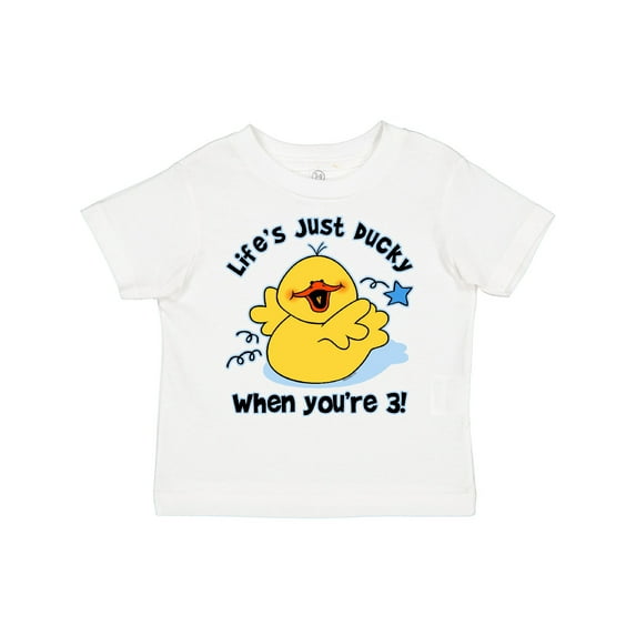 Inktastic Life's Ducky 3rd Birthday Boys or Girls Toddler T-Shirt