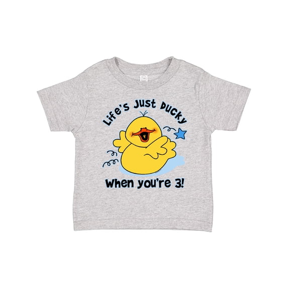 Inktastic Life's Ducky 3rd Birthday Boys or Girls Toddler T-Shirt