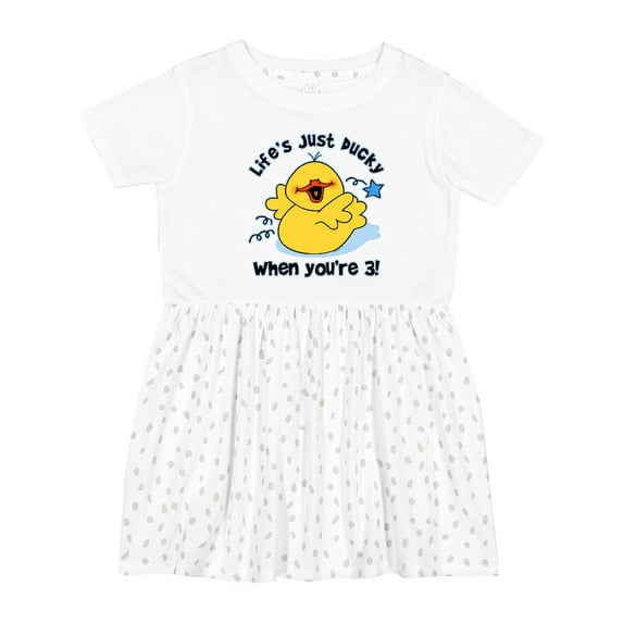 Inktastic Life's Ducky 3rd Birthday Girls Toddler Dress