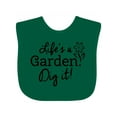 thumbnail image 1 of Inktastic Life's a Garden, Dig It Boys or Girls Baby Bib, 1 of 4