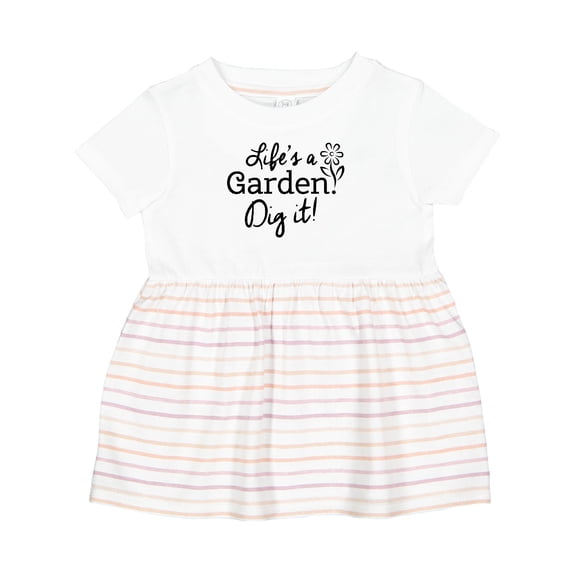 Inktastic Life's a Garden, Dig It Girls Baby Dress