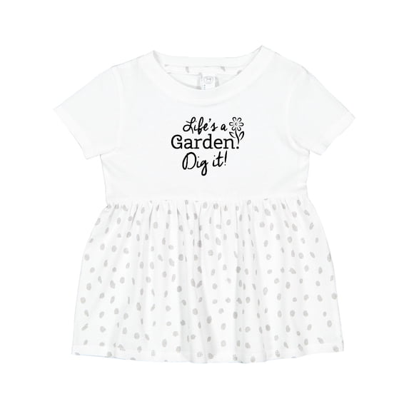 Inktastic Life's a Garden, Dig It Girls Baby Dress