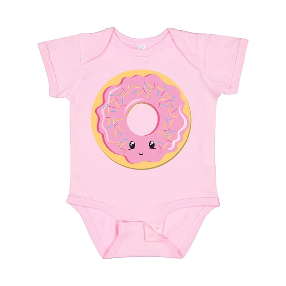 Inktastic Light Pink Donut Boys or Girls Baby Bodysuit