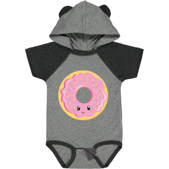 Inktastic Light Pink Donut Boys or Girls Baby Bodysuit