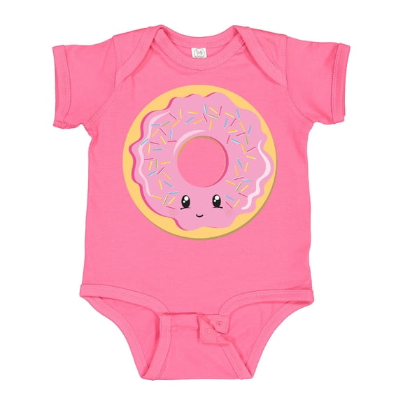 Inktastic Light Pink Donut Boys or Girls Baby Bodysuit