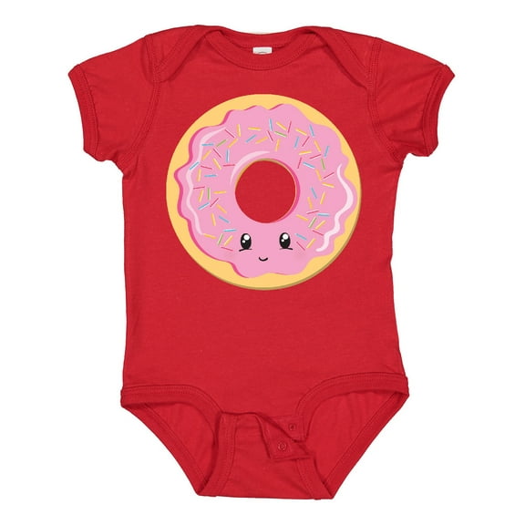 Inktastic Light Pink Donut Boys or Girls Baby Bodysuit