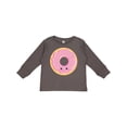 thumbnail image 1 of Inktastic Light Pink Donut Boys or Girls Long Sleeve Toddler T-Shirt, 1 of 5